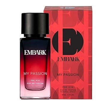 EMBARK Perfumes For Men/Boys- Long Lasting Scent, My Passion for Him Mens Perfume, Fougere, Citrus, Woody Smell, Travel Friendly Parfume, All-Day Fragrance (30 Ml)