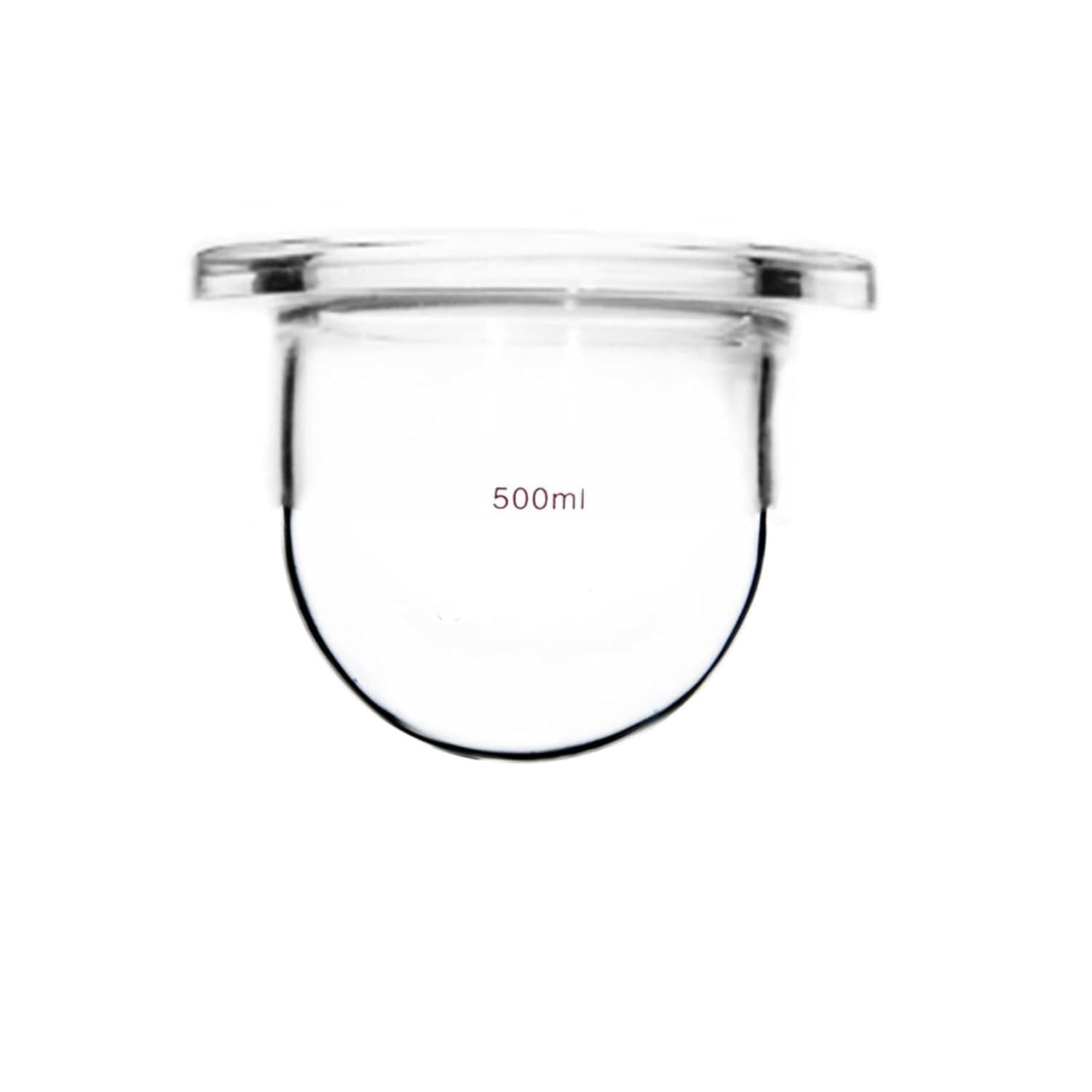 Lab Flask 500ml Glass Reaction Flask Flange OD 100mm Lab Reactor Vessel Round Bottom