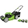 Greenworks 40V 21 Cordless Brushless Push Mower 40Ah 20Ah USB Batteries and Charger Included