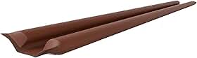 Veda Porta Rolinho em Couro Sintético – Isolamento Térmico, Acústico, Protege Contra Insetos e Luz – Marron 80cm - Comfort Door
