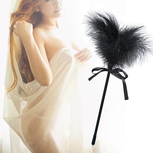 SM Adult Sexy Feather Teasing Toys Role Play Tickling Romantic Flirting, Bowknot Feather Female Romantic Sex Adult Toy