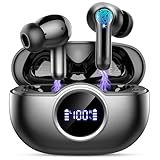 Kopfhörer Kabellos Bluetooth 5.4, Bluetooth Kopfhörer In Ear 2026 Kabellose Kopfhörer Tiefer Bass, ENC Noise Cancelling Mic Wireless Earbuds 45Std Wireless Ohrhörer, IP7 Wasserdicht/USB-C/LED-Anzeige