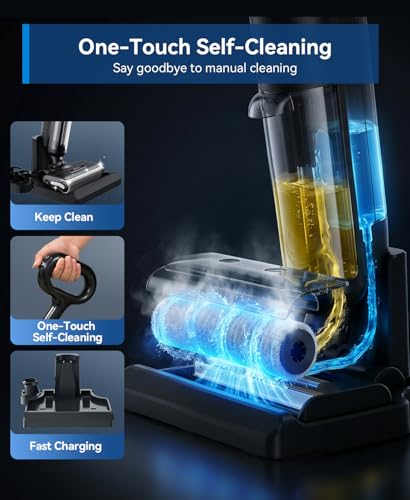 Redroad Wet Dry Vacuum Mop with Self-Cleaning, Cordless #TOP4