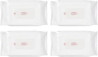 無 印 良 品 ノンアルコール ウェットティシュ 80枚入 4個パック まとめ買い 無香料 パラベンフリー 手肌にやさしい 携帯用 大容量 不織布 レーヨン ポリエステル