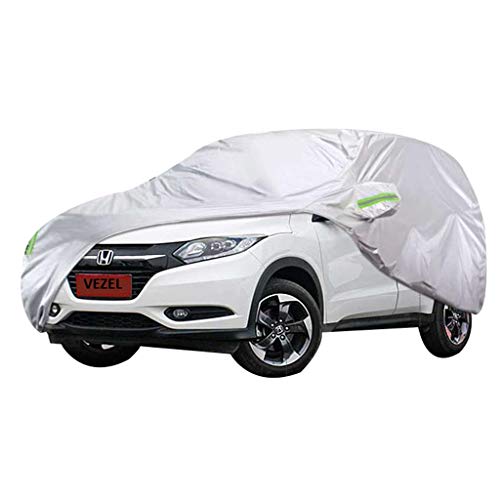 Auto-Abdeckung kompatibel mit Honda Vezel Car Abdeckung, wasserdicht, korrosionsbeständig, staubdicht, für den Außenbereich (Farbe: Silber, Größe: 2016)