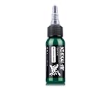Kokkai Sumi Tattoo Ink, Premium Quality, Precision Medium Viscosity, Rich Hue, Quick Healing, Acrylic-Free, Water-Based, Ready-to-Use Ink for Precision Tattooing (Sea Dragon Green, 0.5 oz)