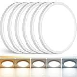 Peasur 12Inch LED Ceiling Light Flush Mount, 5CCT 3000K-6500K Adjustable Ceiling...