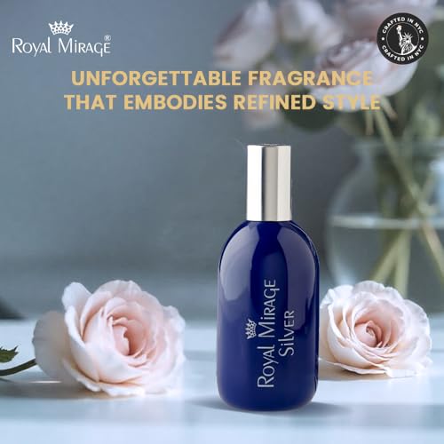 Image of Royal Mirage Silver Eau De Cologne | All-Day Freshness | Perfume for Man & Woman | Timeless Sophistication | Long-Lasting Fragrance | Citrus, Floral & Woody Notes | Affordable Luxury | 120ml