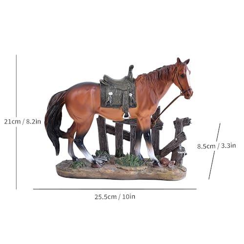 Estatua de resina de caballo para decoración miniatura 2
