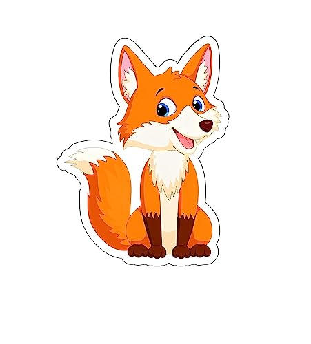 Image of Wooden Fox Kids Fridge Magnet Home Decor Kitchen Decoration Living Room Gift Multicolored