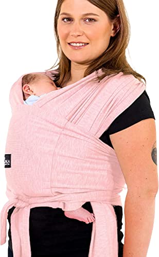 Koala Babycare Fascia Porta Bebe Neonato Facile da Indossare, Regolabile e Unisex - Marsupio Neonati Multiuso Adatto Fino a 9kg - Fascia Porta Bambino Antracite