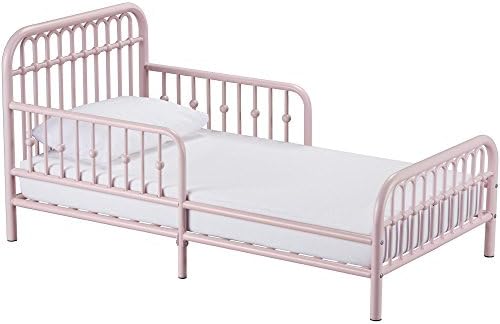 Little Seeds Monarch Hill Ivy Metal Toddler Bed, Pink