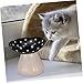Toddmomy Elevated Cat Feeding Bowl Cute for Cats Small Dogs Mushroom Shaped Raised Dish for Comfortable Eating Posture Digestion Fits All