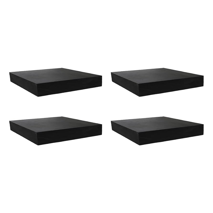 黒いボード 滑り止めパッド付き　ジャンク　ひび割れあり Amazon.co.jp: DELUXEFOX ゴム板【4個入り】5cm正方形 ベッド 傷