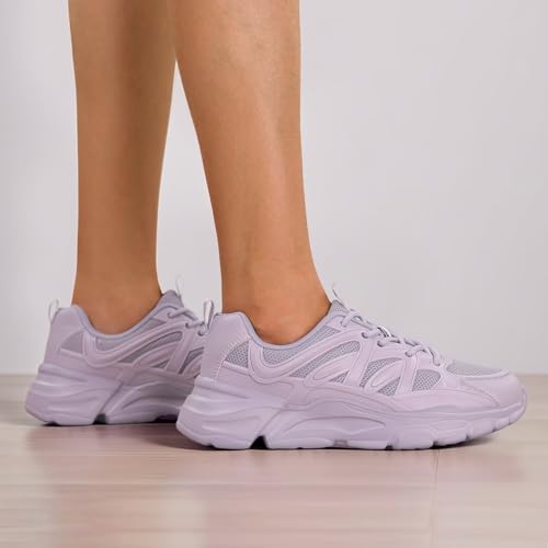 Image of Womens Ladies Walking Shoes Fashion Running Sneakers Casual Comfor Lightweight Breathable Soft Sole Gym Tennis Work