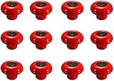 Knob Handle,32mm 12PCS Vintage Ceramic Knobs Handles Pulls for Cabinet Drawer Closet Dresser Cupboard Wardrobe Furniture Door Kitchen & Baby Kid's Children's Furniture Decor (Black-red) (Color : Blac