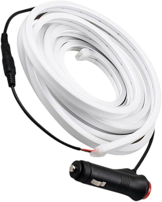 MACHSWON LED Strip Light For Car Rear Trunk Cargo, Car Frunk Ambient Lighting 16.4 FT Light Bar, Cuttable Trunk Surrounding Atmosphere Strip Light, 2021-2023 Compatible with Tesla Model Y, White Light