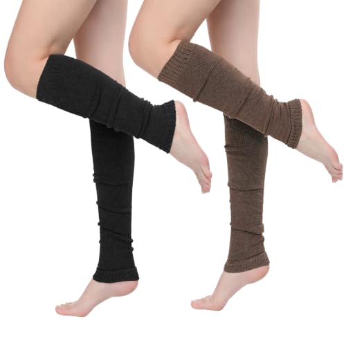 Image of Passionbility Leg Warmers for Women 80s, Ribbed Knit Long Socks Leg Warmer