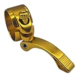 Schnellspanner-Design-Sattelstützenklemme für Dahon 33, 9 mm, kompatibel mit Falträdern (Golden)