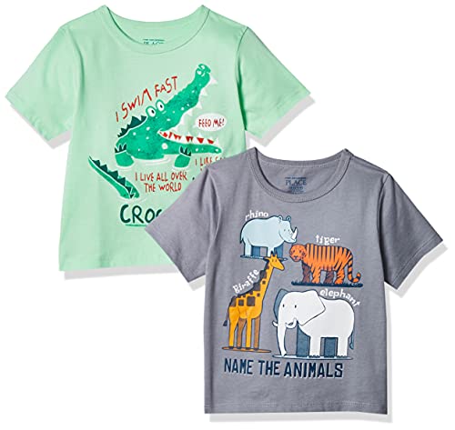 Image of Baby Boys and Toddler Boys Short Sleeve Graphic T- Shirt 2-pack