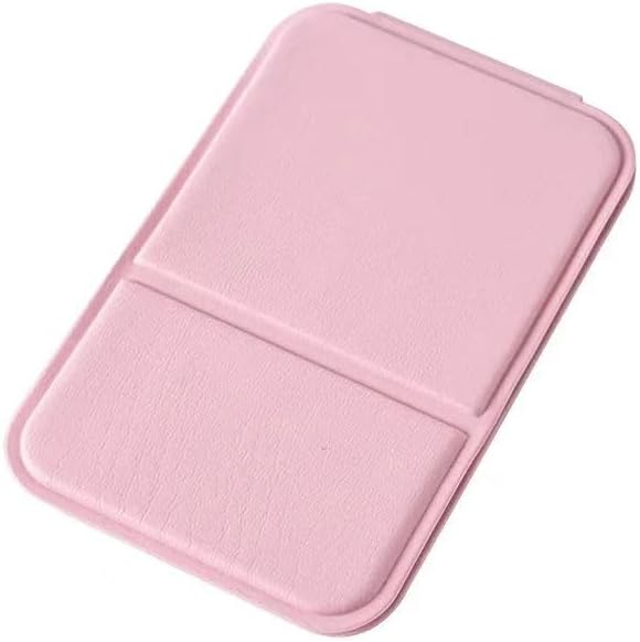 Espelho compacto dobrável STRAMIOR rosa com capa de PU