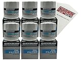 CYCLEMAX Six Pack Compatible with Quicksilver Oil Filters 35-883702Q Contains Six Oil Filters and a