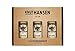 KNUT HANSEN DRY GIN Set 3 x 50 ml – handcrafted Gin nach klassisch nordischer Art, mit Wacholder, Gurke, Basilikum und Apfel, in Keramik-Flasche