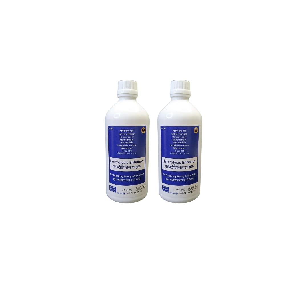(Pack of 2) Electrolysis Enhancer 400 ml - Exclusively for Water Ionizer Devices to produce Strong 2.5pH Acidic & Strong 11.5pH Alkaline Water (For SD501, JR4, Platinum, K8, Super 501 & Similar)-picture-22
