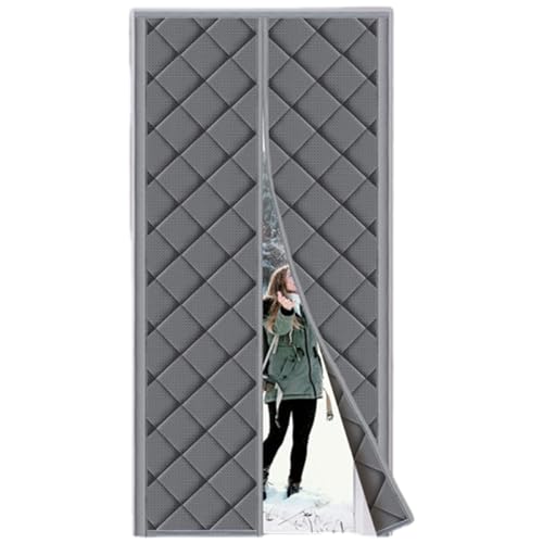Dchaozhen Magnetic Thermal Insulated Door Curtains - Magnetic Thermal Curtains | Insulated Door Cover for Winter, Thickened Thermal Curtains for Living Rooms