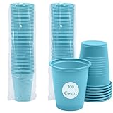 Henry Schein Essentials Plastic Drinking Cups - Pack of 100 - Blue 5 oz Disoposable Cups for Cold Beverages, Parties, Office, or Medical Use - Durable & Convenient