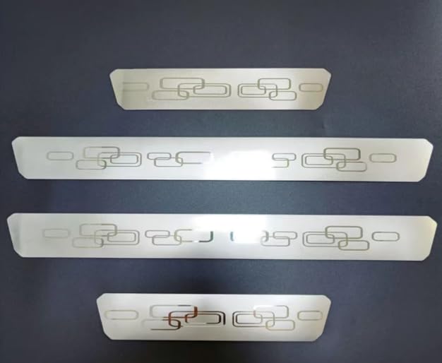 4 Stuks Instaplijsten Roestvrij Staal voor Lexus ES 300h F SPORT 2025 2026, Dorpelbeschermers Auto Premium Deurdrempel Bescherming Afdekking,A