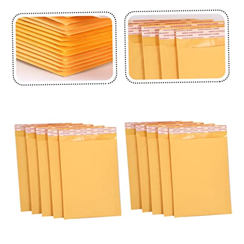 CRAFTHROU Embalagem Com 50 Unidades Forrada Com Casca Tira Kraft Envelopes Espessantes Envelopes De