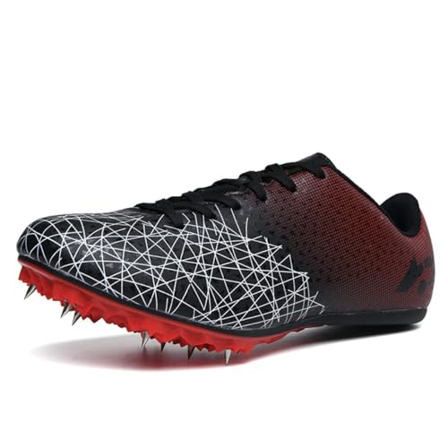 Omcam Homens Mulheres Track Spike Sapato, Moda Profissional Sprint Running Shoes Respirável Salto Lo