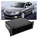 AMXDHH Car Stereo Storage Box 1Din Dashboard Organizer Black Replacement Fit for Mazda