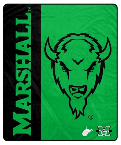 Proformance Home NCAA Marshall Thundering Herd Endzone Ultra Soft Tailgate Throw