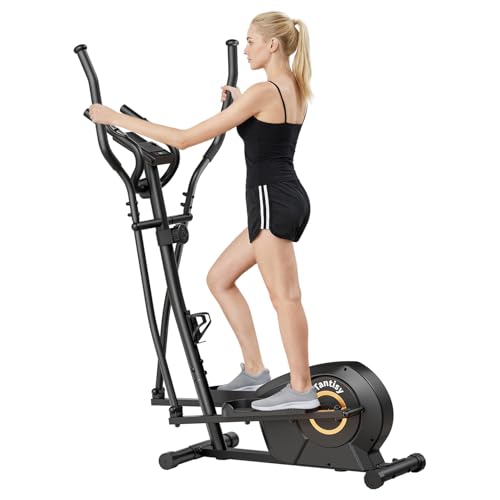 TANTISY Elliptical Machine for Apartments and Homes 8 Levels of Magnetic Resistance for a...