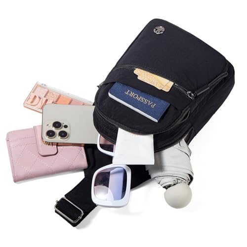 Image of Small Sling Bag for Women Crossbody Sling Backpack Casual Daypack Backpack Cross Body for Travel Outdoor Hiking