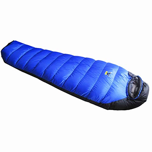 KuanDar Sport Saco De Dormir De Momia - Ligero, Resistente Al Agua Y Transpirable: Temporada 3-4 (-25 ℃ ~ -10) con 1800 G De Relleno De Pato Caliente - Ideal para Acampar, Senderismo & Festival