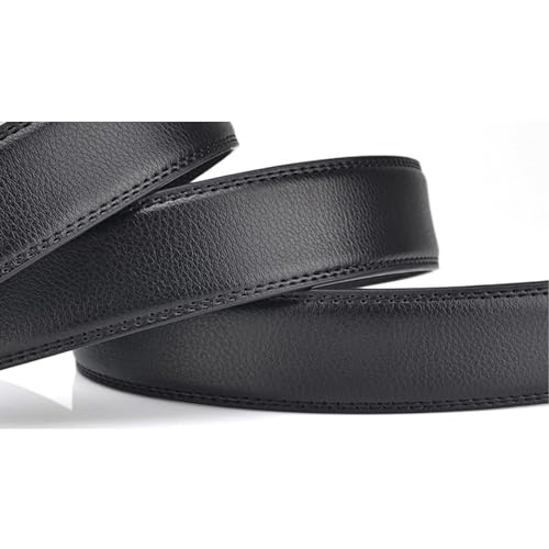 Belt Men, Business Ratchet Western Belts for Men with Animal Horse Pattern Alloy Decorative Square Buckle,Black a,110CM/43.3''4