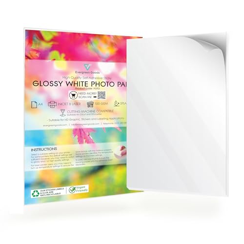 Papel A4 Adhesivo Dorado Marca EVG