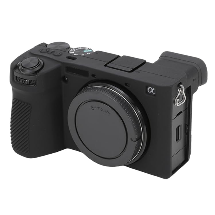 for Sony ILCE-6700 / A6700 Glossy Soft Silicone Protective Case(Black)-image-27
