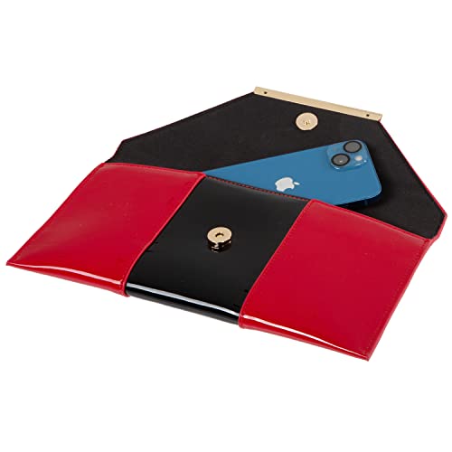 Image of JNB Faux Patent Leather Envelope Candy Clutch