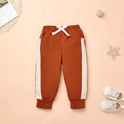 Image of FOCUTEBB Toddler Boy Clothes Baby Boys Fall Winter Outfits Long Sleeve Sweatshirt Top Jogger Pants Set Boys Outfit Set 12M-4T
