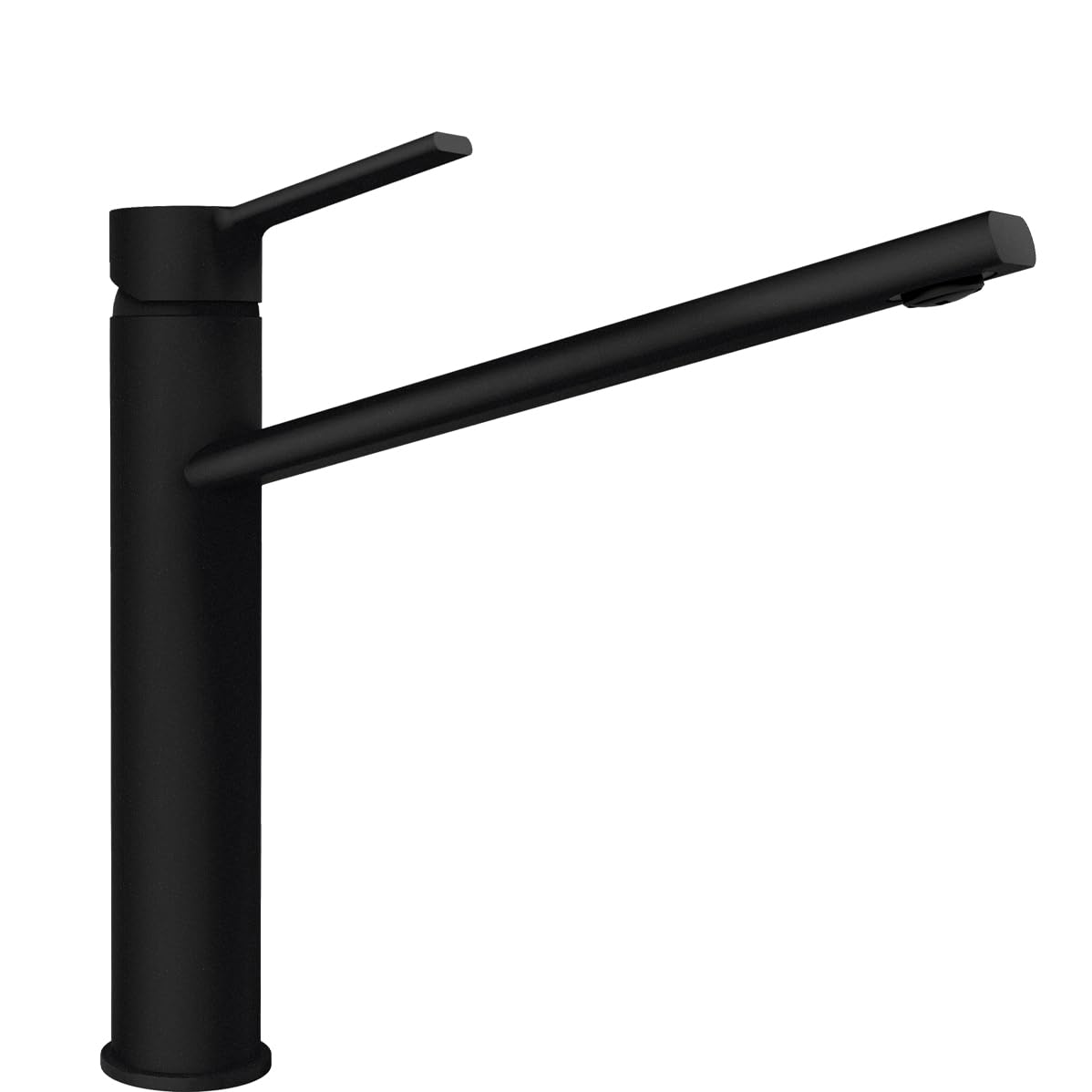 SCHOCK | Miscelatore Papilio Nero a Canna Piatta Inclinata, h259,5 mm