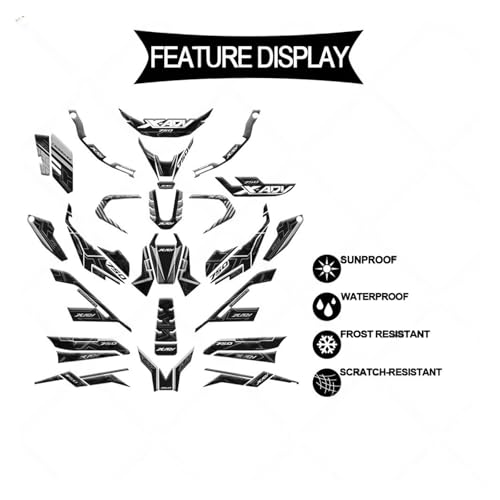 Protection résine époxy 3D réservoir Ho&NDA X-ADV 750 kit autocollants