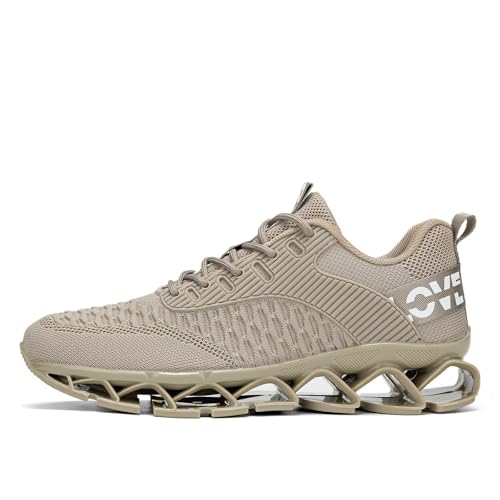 Image of Vooncosir Men's Fashion Sneakers Breathable Mesh Running Shoes Blade Non Slip Soft Sole Casual Athletic Walking Shoes