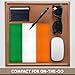3dRose LLC 8 x 8 x 0.25 Inches Mouse Pad, Flag of Ireland Irish Green White Orange Vertical Stripes United Kingdom UK World Country Souvenir (mp_158340_1)