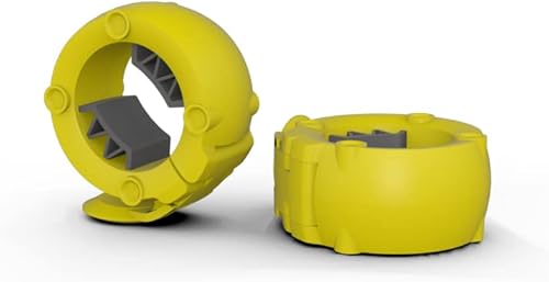 Miniatura 8 de GORILLA JAW GorillaJaw DOT1 - Abrazaderas para barra de pesas de 1 pulgada (0.984 in) de liberación rápida, par de placas de barra de peso de 1