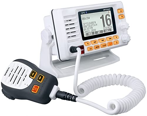 Uniden Um725Gbt Marine Vhf Radio, All Usa, Canada, And Intl. Marine Channels, 1Watt/25Watt Transmit Power, Largest Lcd Screen In Class, Noaa Weather Channels, Speaker Mic, Gps Built-In, And Bluetooth #TOP3
