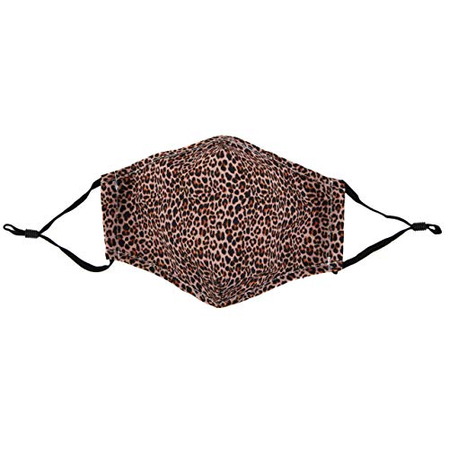 Leopard Animal Print Reusable Cloth Face Mask With Filter #TOP2